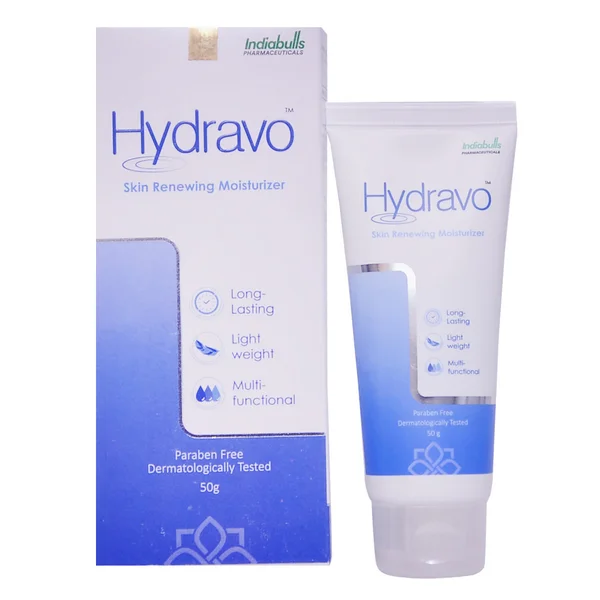Hydravo Skin Renewing Moisturizer 50 gm | Long Lasting Moisturization | Lightweight | Non Greasy, Pack of 1