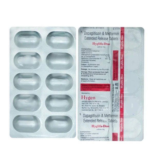 Hyglifa-DUO Tablet 10's, Pack of 10 TabletS