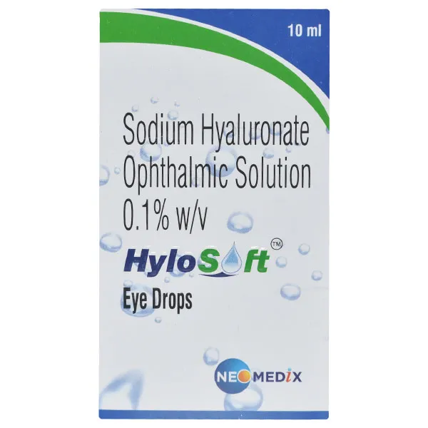 Hylosoft Eye Drops 10 ml, Pack of 1 EYE DROPS