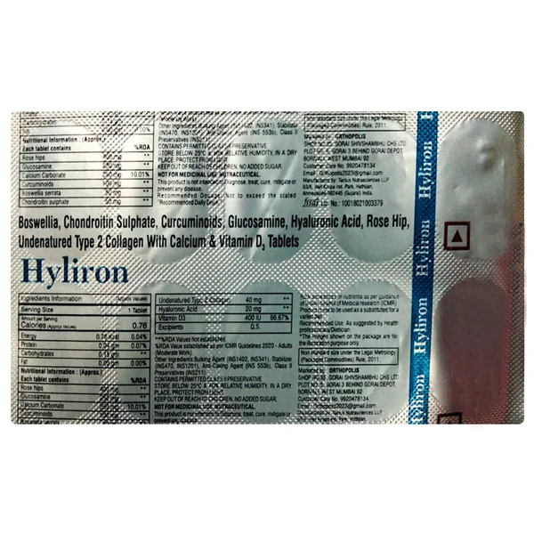 Hyliron Tablet 10's
