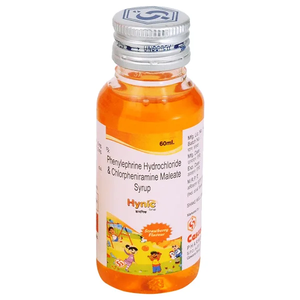 Hynic Strawberry Flavour Syrup 60 ml