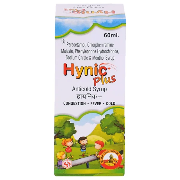 Hynic+ Plus Mixed Fruit Flavour Syrup 60 ml