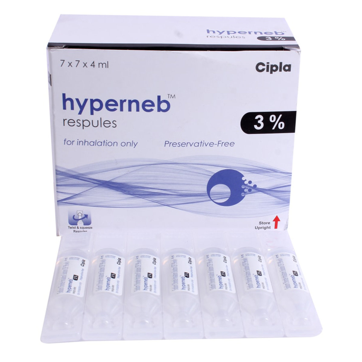 Hyperneb 3% Respules 7 x 4 ml, Pack of 7 RESPULESS Hyperneb 3% Respules 7 x 4 ml, Pack of 7 RESPULESS