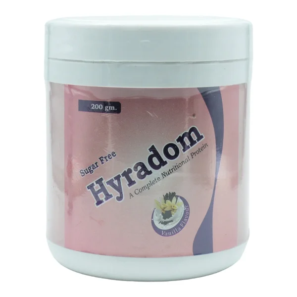 Hyradom Sugar Free Vanilla Powder 200 gm, Pack of 1