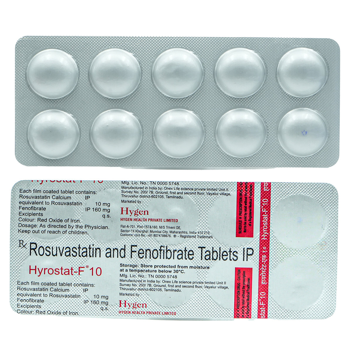 Hyrostat-F 10 Tablet 10's, Pack of 10 Hyrostat-F 10 Tablet 10's, Pack of 10