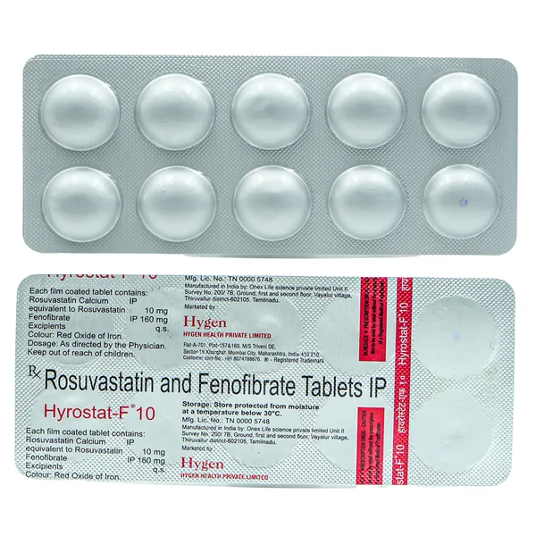 Hyrostat-F 10 Tablet 10's, Pack of 10