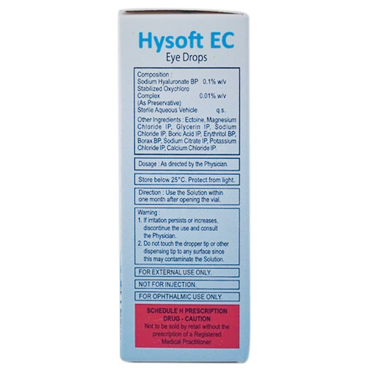 Hysoft EC Eye Drops 10 ml, Pack of 1 EYE DROPS Hysoft EC Eye Drops 10 ml, Pack of 1 EYE DROPS