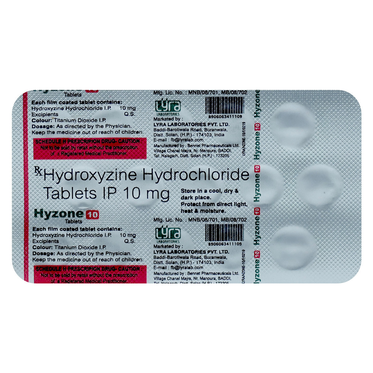Hyzone 10mg Tablet 15's, Pack of 15 TabletS Hyzone 10mg Tablet 15's, Pack of 15 TabletS