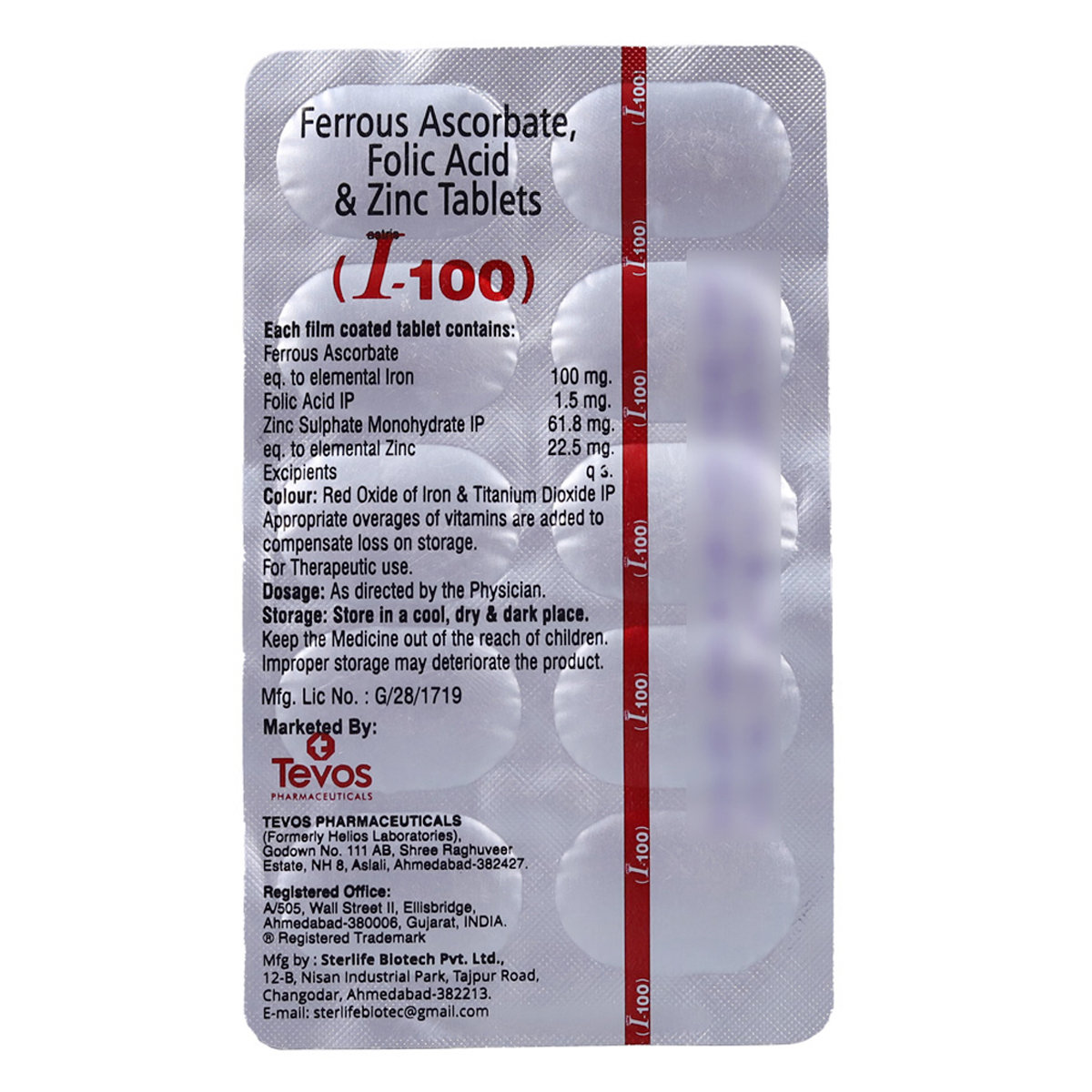 I-100 Tablet 10's, Pack of 10 I-100 Tablet 10's, Pack of 10