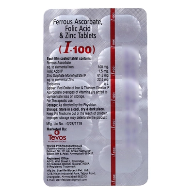 I-100 Tablet 10's, Pack of 10 TABLETS