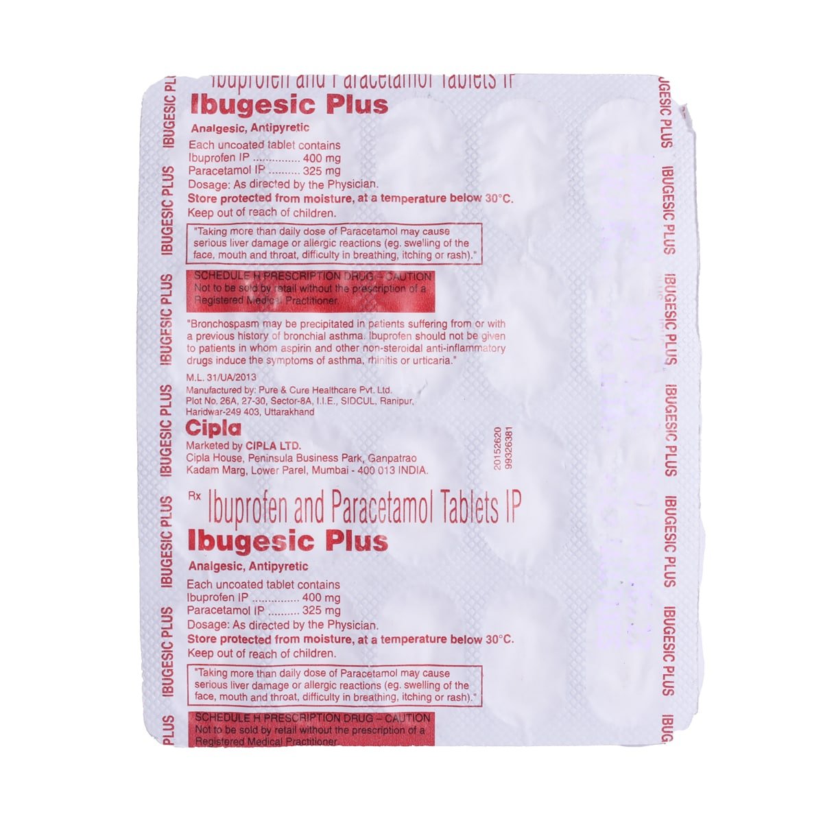 Ibugesic Plus Tablet 20's, Pack of 20 TabletS Ibugesic Plus Tablet 20's, Pack of 20 TabletS