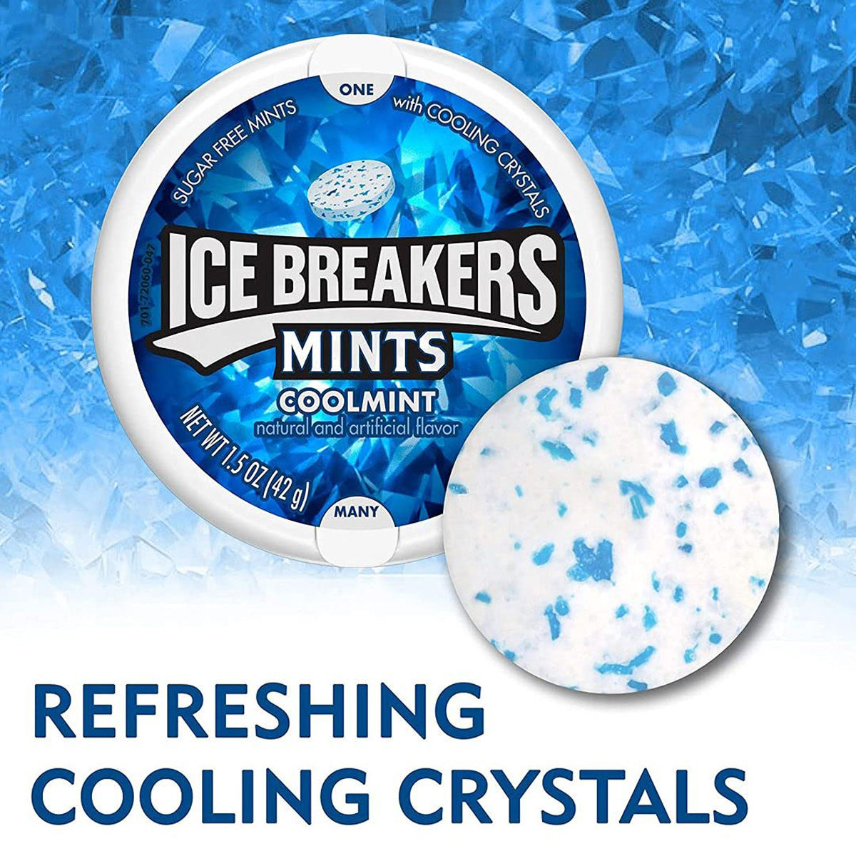 Ice Breaker Sugarfree Coolmint Mouth Freshner Mints, 42 gm, Pack of 1 