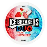 Ice Breakers Duo Fruit + Cool Strawberry Sugar Free Mouth Freshner Mints, 36 gm, Pack of 1