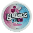 Ice Breakers Duo Fruit + Cool Sugar FreeRaspberry Sugar Free Mouth Freshner Mints, 36 gm