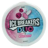 Ice Breakers Duo Fruit + Cool Sugar FreeRaspberry Sugar Free Mouth Freshner Mints, 36 gm, Pack of 1