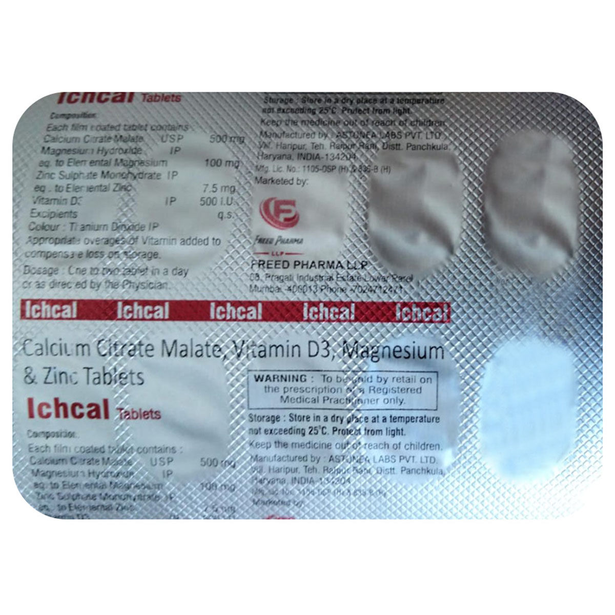 Buy Ichcal Tablet 10's Online