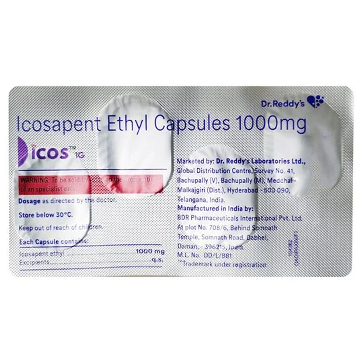 Buy ICOS 1G Capsule 4's Online