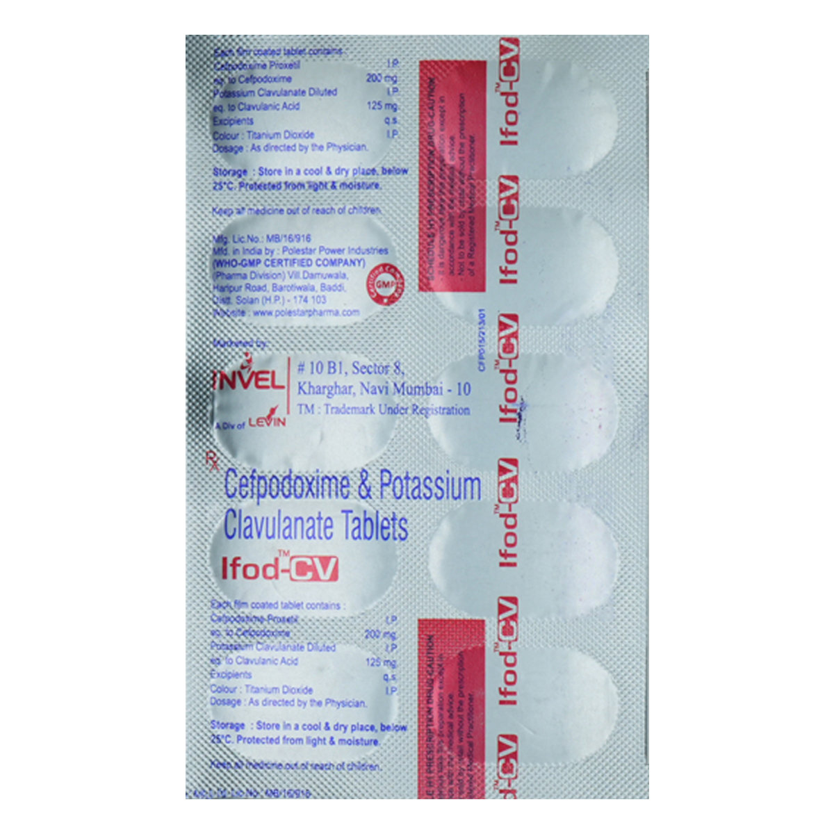 Ifod-CV Tablet 10's, Pack of 10 TabletS Ifod-CV Tablet 10's, Pack of 10 TabletS