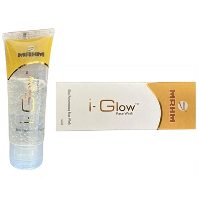 I-Glow Face Wash 60 ml | Vitamin E &amp; Pine Bark Extract | Cleanses &amp; Rejuvenates Skin, Pack of 1