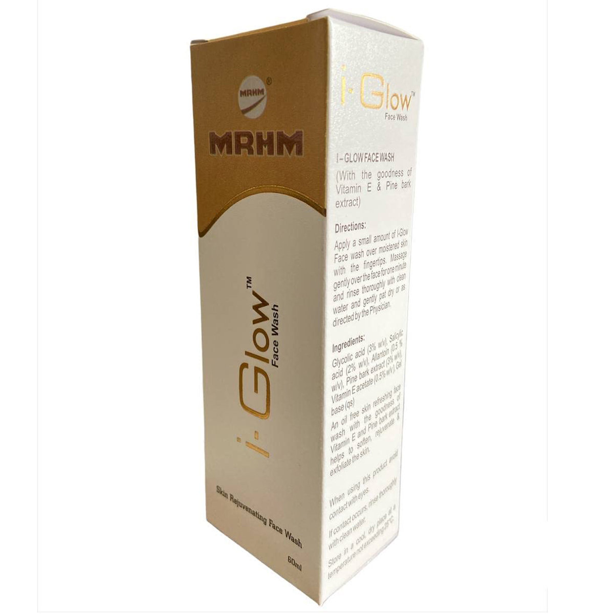 I-Glow Face Wash 60 ml | Vitamin E & Pine Bark Extract | Cleanses & Rejuvenates Skin, Pack of 1 I-Glow Face Wash 60 ml | Vitamin E & Pine Bark Extract | Cleanses & Rejuvenates Skin, Pack of 1