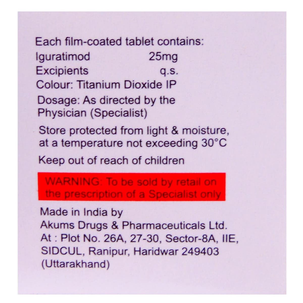 Igurati 25 Tablet 10's, Pack of 10 TABLETS Igurati 25 Tablet 10's, Pack of 10 TABLETS