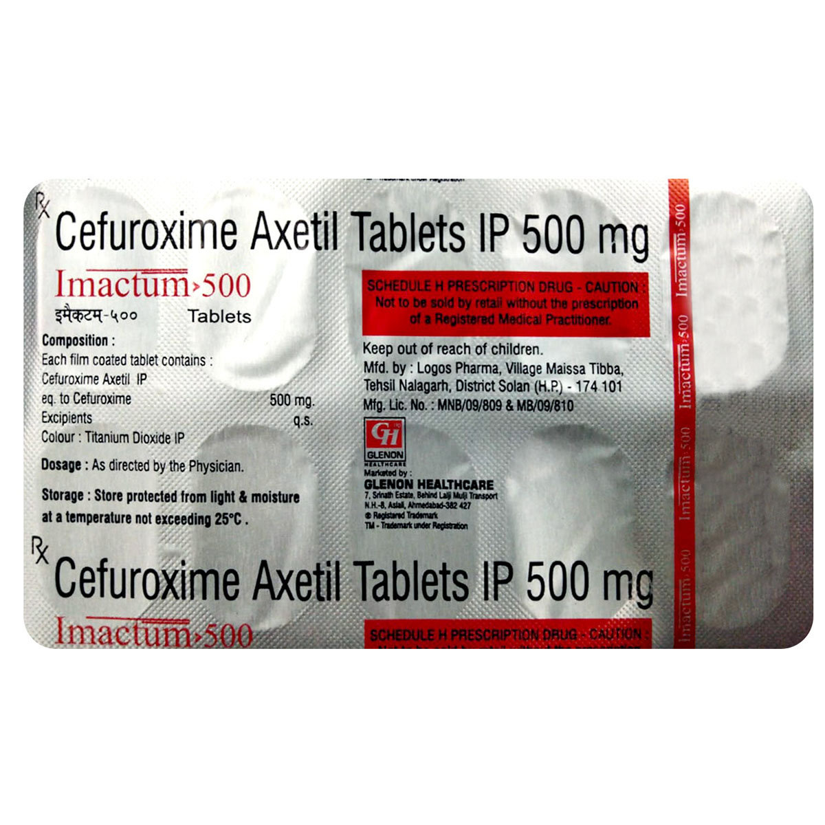 Imactum-500 Tablet 10's, Pack of 10 TABLETS Imactum-500 Tablet 10's, Pack of 10 TABLETS