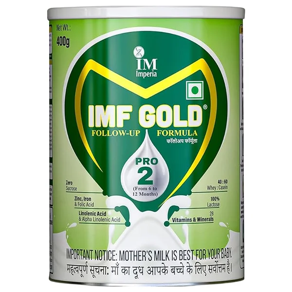IMF Gold Pro Stage 2 Infant Formula Powder, 400 gm Tin