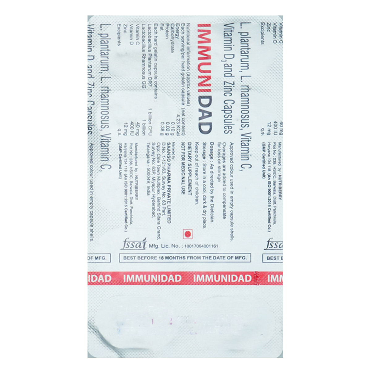 Buy Immunidad Capsule 10's Online