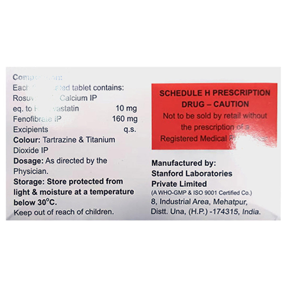 Impurose F 10 mg/160 mg Tablet 10's, Pack of 10 Impurose F 10 mg/160 mg Tablet 10's, Pack of 10
