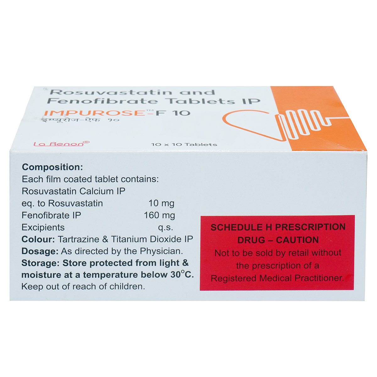 Impurose F 10 mg/160 mg Tablet 10's, Pack of 10 Impurose F 10 mg/160 mg Tablet 10's, Pack of 10