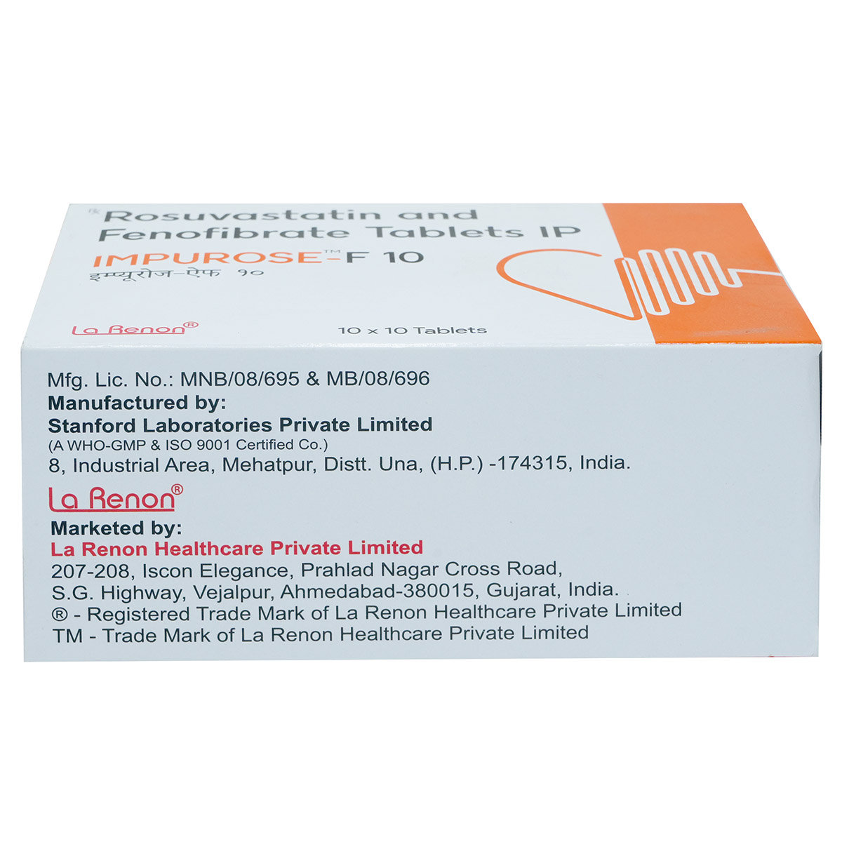Impurose F 10 mg/160 mg Tablet 10's, Pack of 10 Impurose F 10 mg/160 mg Tablet 10's, Pack of 10