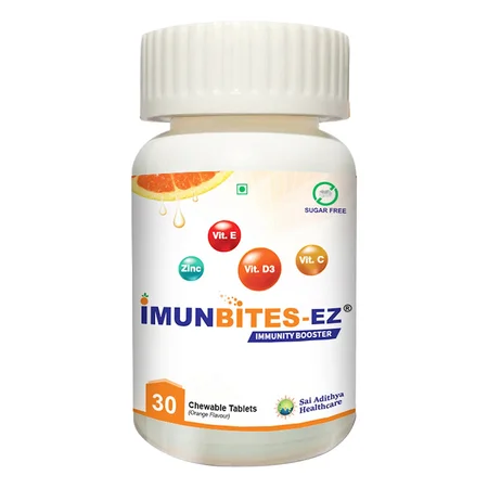 Imunbites-Ez Sugar Free Orange Flav Chewable, 30 Tablets