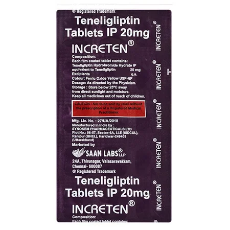 Increten 20mg Tablet 15's