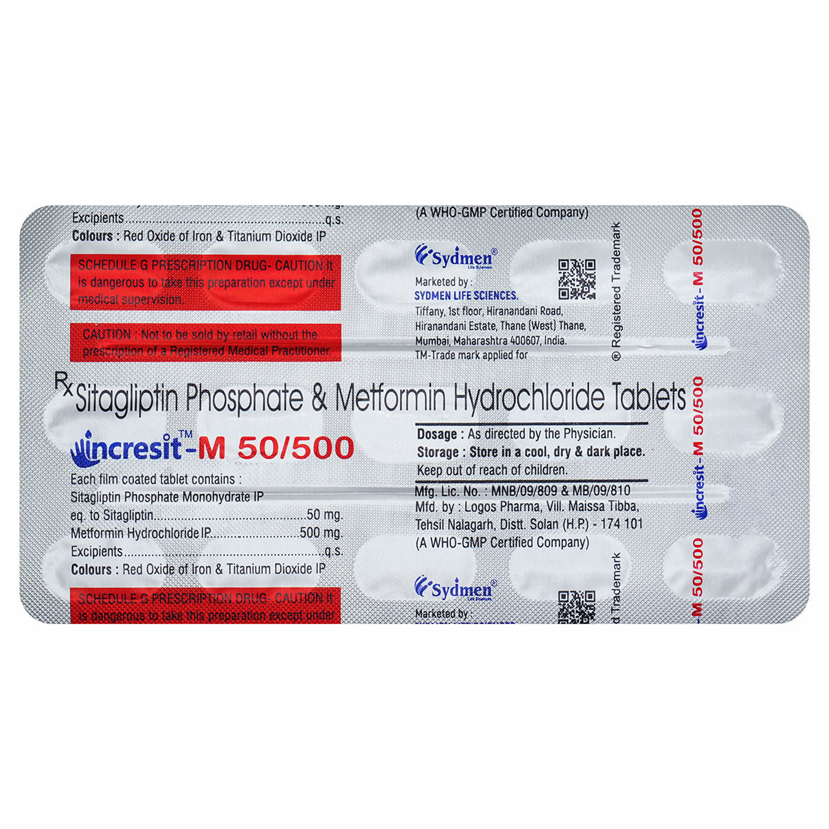 Incresit-M 500 Tablet 15's, Pack of 15 Incresit-M 500 Tablet 15's, Pack of 15