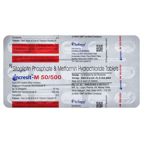 Incresit-M 500 Tablet 15's
