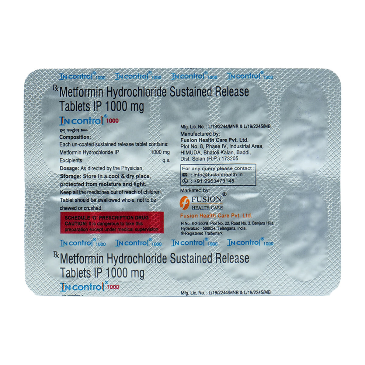 Incontrol 1000 Tablet 10's, Pack of 10 TabletS Incontrol 1000 Tablet 10's, Pack of 10 TabletS