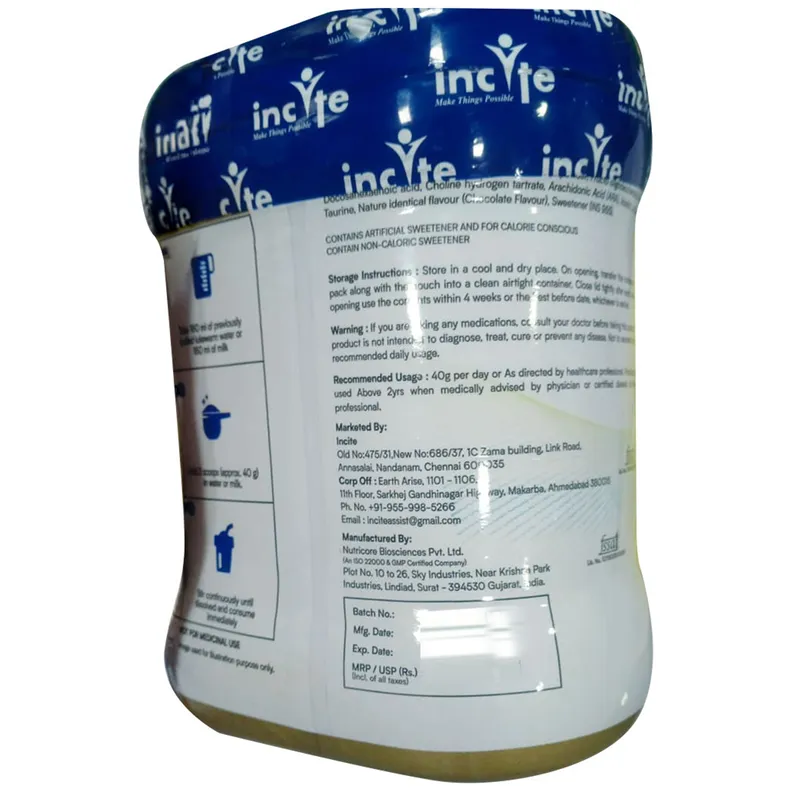Inci Pro Powder Buy Incipro Gold Above 2 Years Chocolate Flavour Powder 400 gm | 19 ...