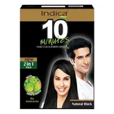 Indica Hair Dye With Amla &amp; Henna Natural Black, 5 gm, Pack of 1