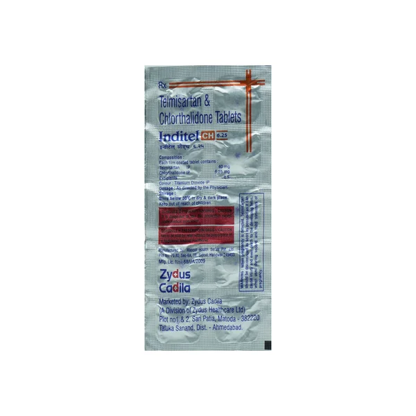 Inditel CH 6.25 mg Tablet 10's