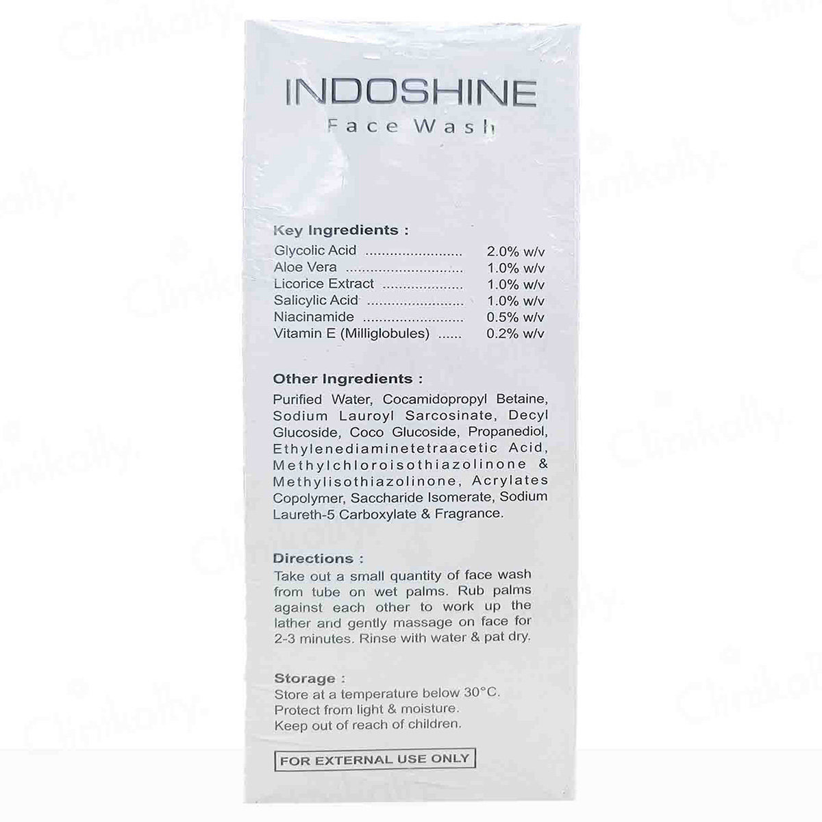 Indoshine Face Wash 100 ml, Pack of 1 Indoshine Face Wash 100 ml, Pack of 1
