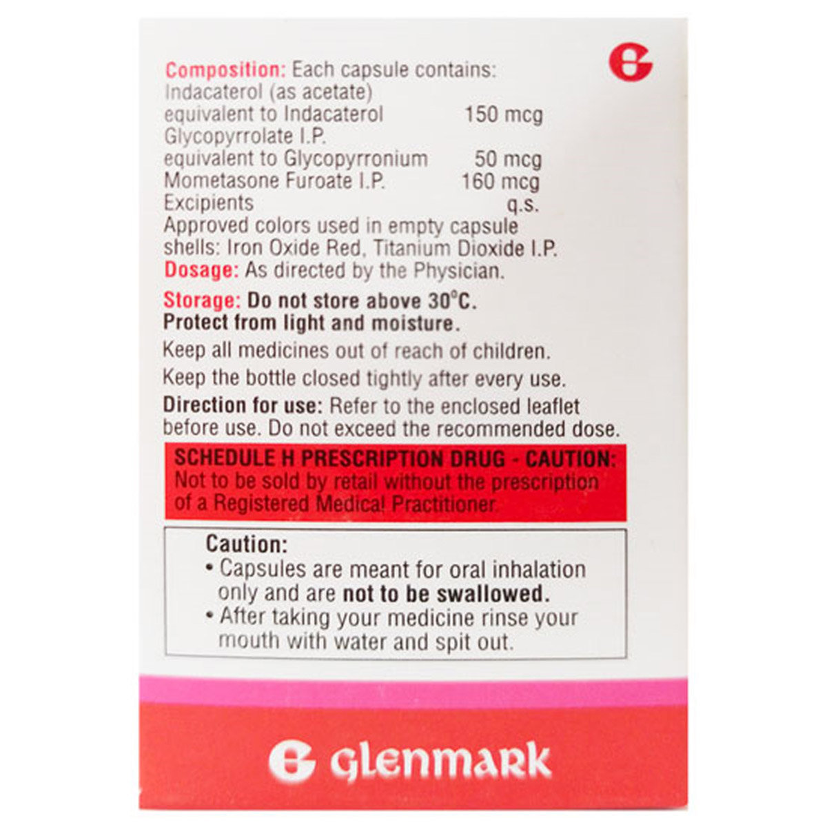Indamet-G Powder For Inhalation Capsule 15's, Pack of 1 Capsule Indamet-G Powder For Inhalation Capsule 15's, Pack of 1 Capsule