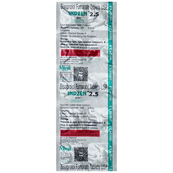 Indzen 2.5 Tablet 10's, Pack of 10 TabletS