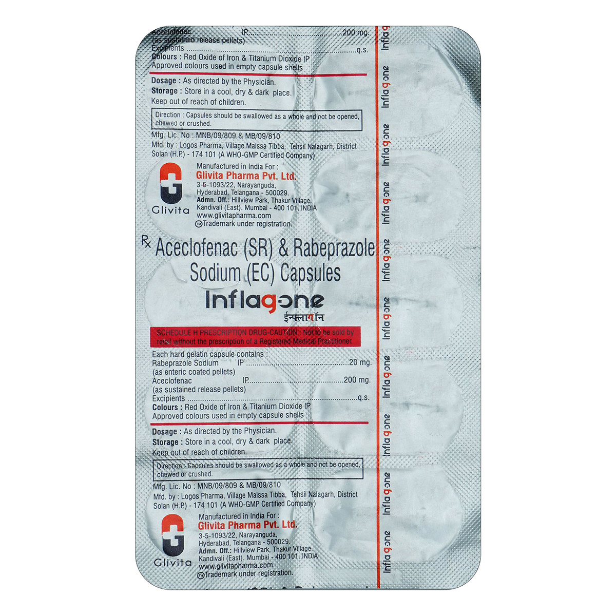 Inflagone Capsule 10's, Pack of 10 Inflagone Capsule 10's, Pack of 10