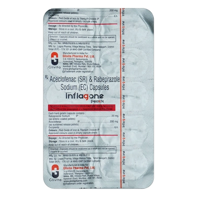 Inflagone Capsule 10's, Pack of 10 CAPSULES