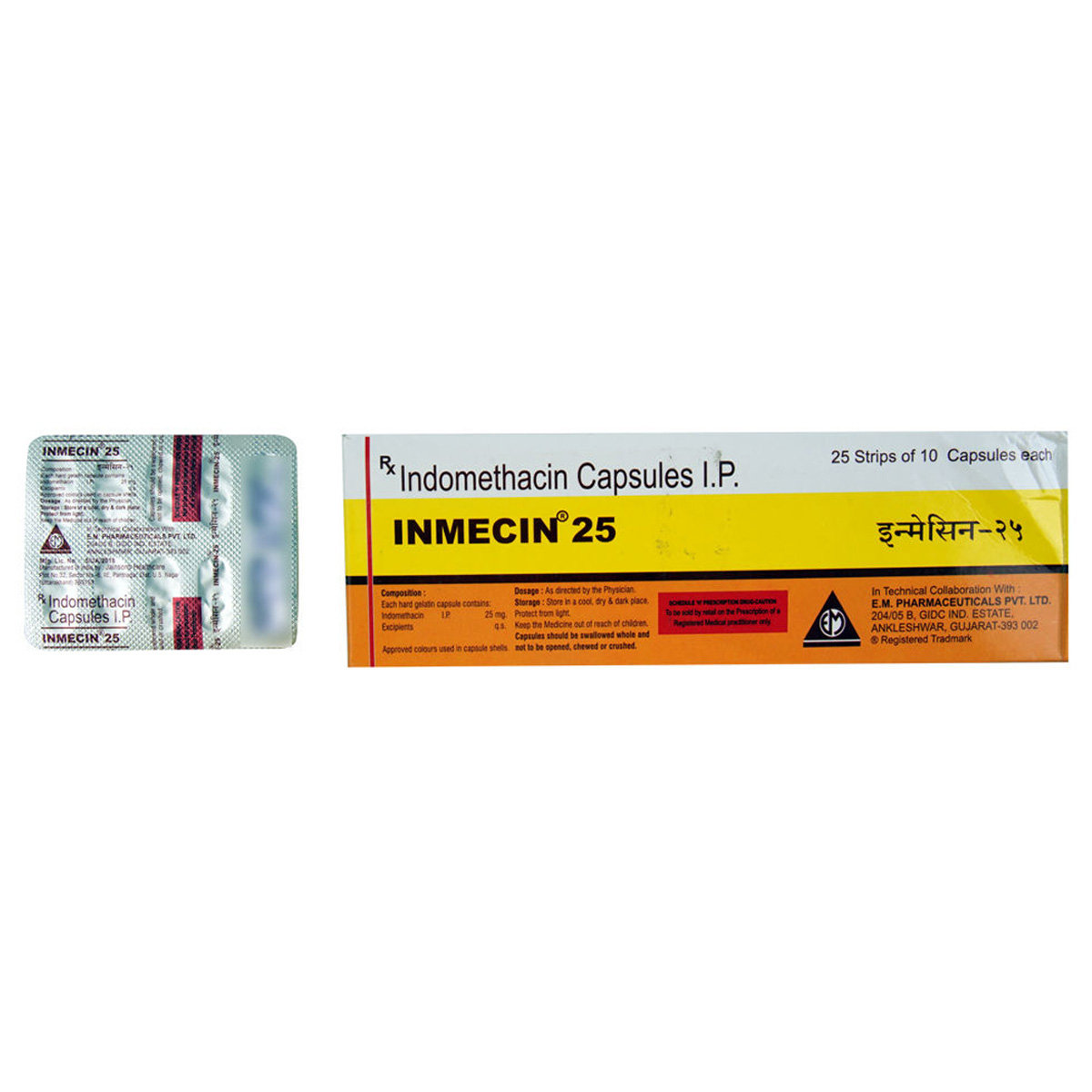Buy Inmecin 25 Capsule 10's Online