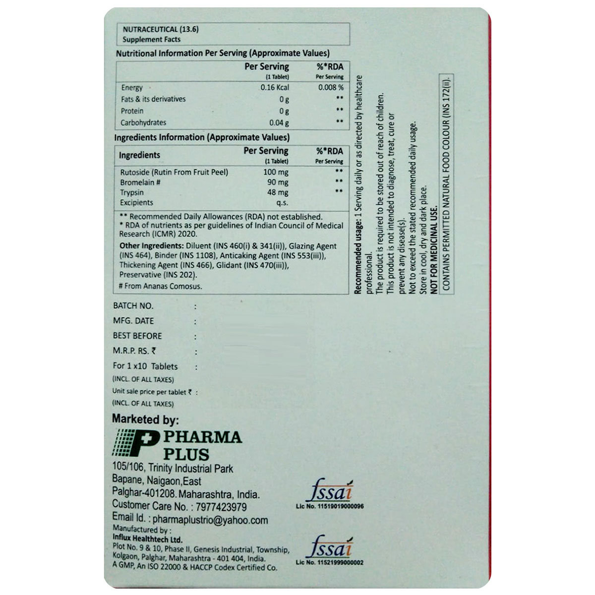 Inosin BR Tablet 10's, Pack of 10 Inosin BR Tablet 10's, Pack of 10