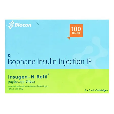 Insugen-N Refil 100IU/ml Injection 3 ml