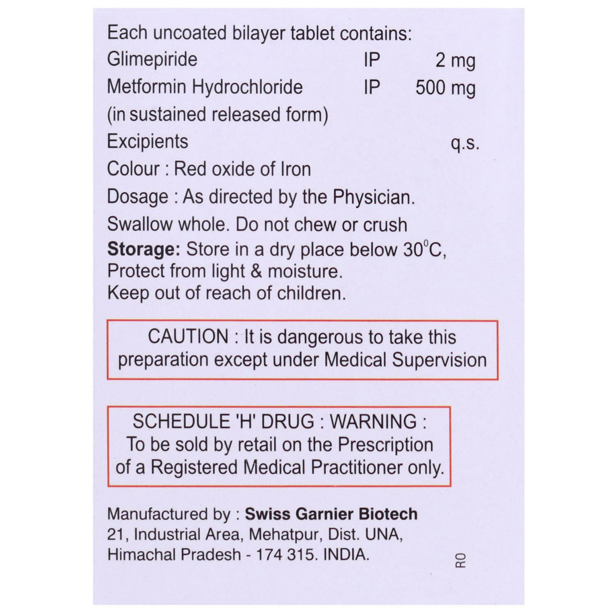 Insuform 2 Tablet 10's, Pack of 10 TABLETS Insuform 2 Tablet 10's, Pack of 10 TABLETS