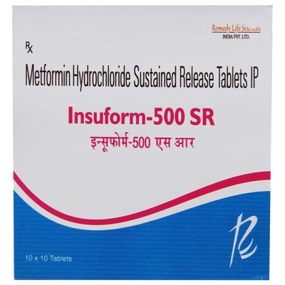 Insuform 500 SR Tablet 10's, Pack of 10 TABLETS