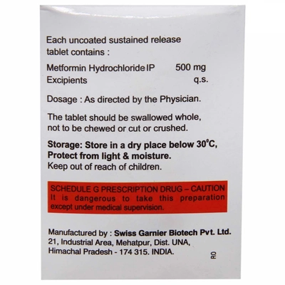 Insuform 500 SR Tablet 10's, Pack of 10 TABLETS